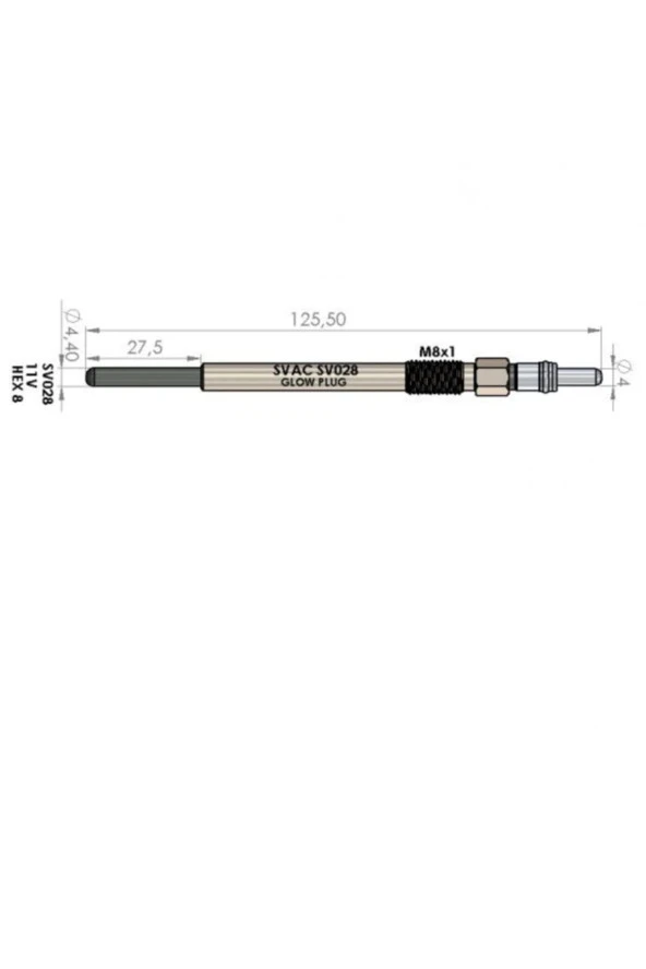 Mınıcooper Mını Isıtma Buji Takım Sv028 P307 P407 1.6 Hdı Focus-ıı 1.6tdcı