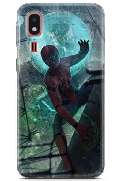 Samsung Galaxy A2 Core Uyumlu Kılıf Supers 19 Marvel Movie Tam Koruma Kılıf Yeşil
