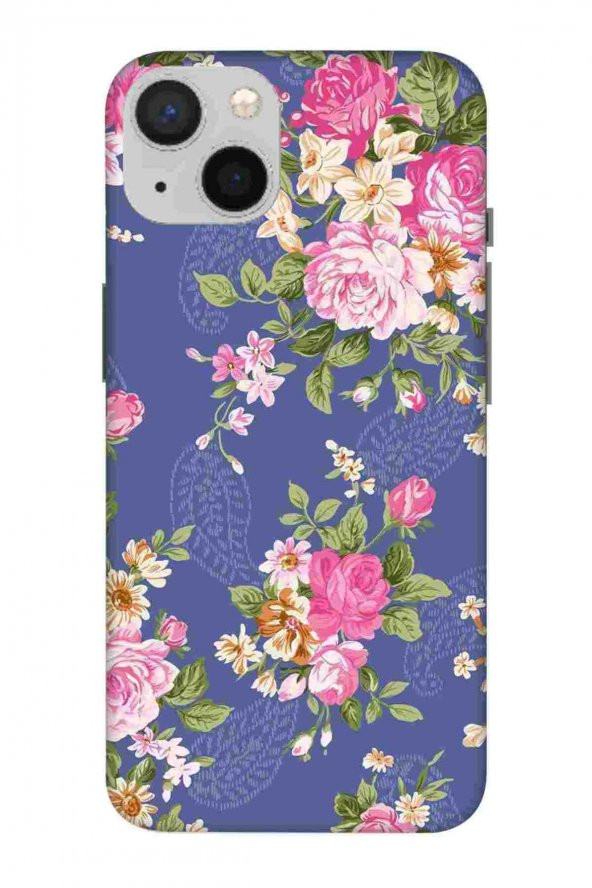 Apple İphone 14 Plus Kılıf Baskılı Desenli Silikon- Floral103