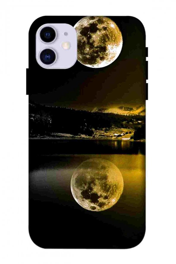 Apple İphone 11 Kılıf Baskılı Desenli Silikon- NightandMoon