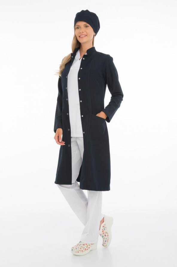 Tesettür Uzun Boy Doktor Önlüğü Öğretmen Önlüğü Hemşire Önlük Kadın Uzun Önlük - 8