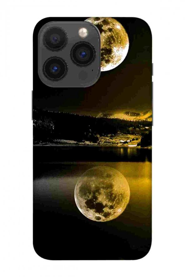 Apple İphone 15 Pro Max Kılıf Baskılı Desenli Silikon- NightandMoon