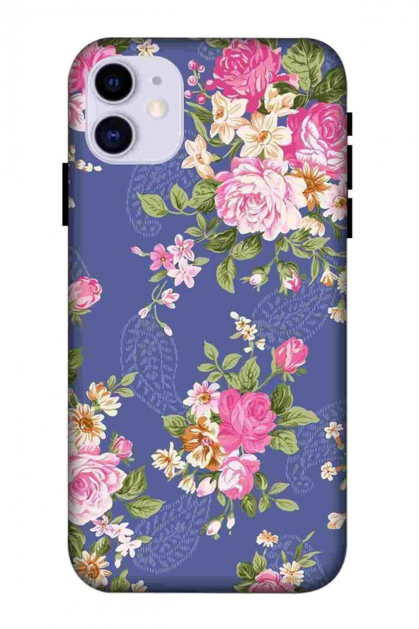 Apple İphone 11 Kılıf Baskılı Desenli Silikon- Floral103