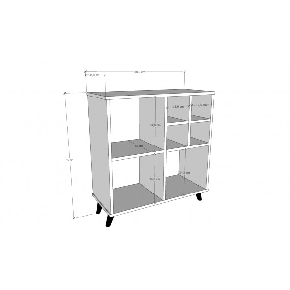 Şişelik Bölmeli Mutfak Dolabı - 4