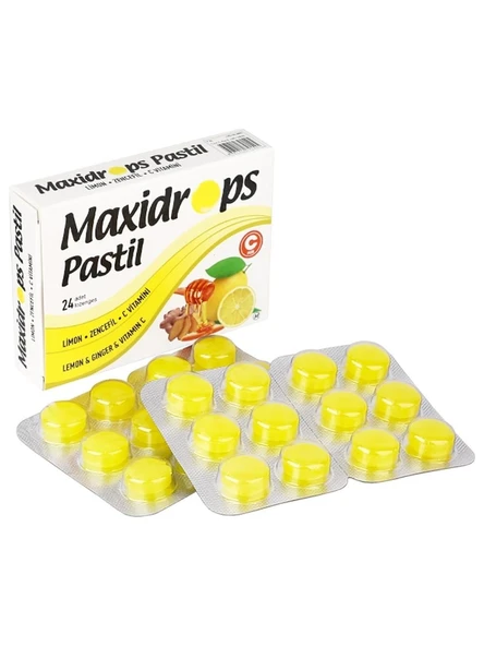 Maxidrops Bal Limon 24 Drops (SKT:05/2029) ürün görseli 1