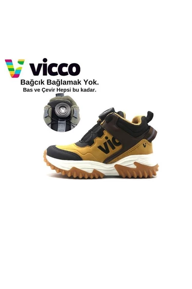 Vicco Luis 946.P23K.357 Erkek Çocuk Bot Camel 26-30