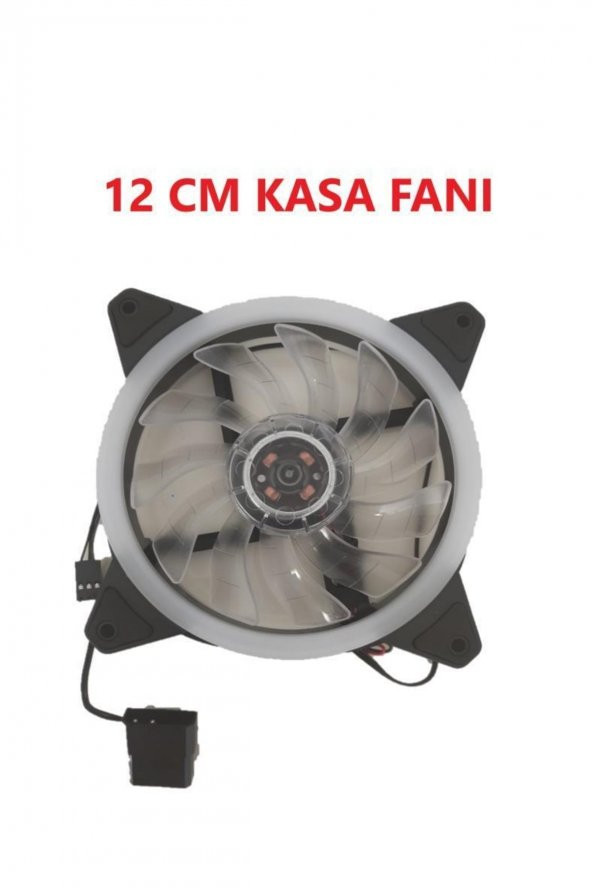 12 Cm Rgb Led Fan Işıklı Kasa Fanı Rainbow Kasa Soğutucu Fan - 2