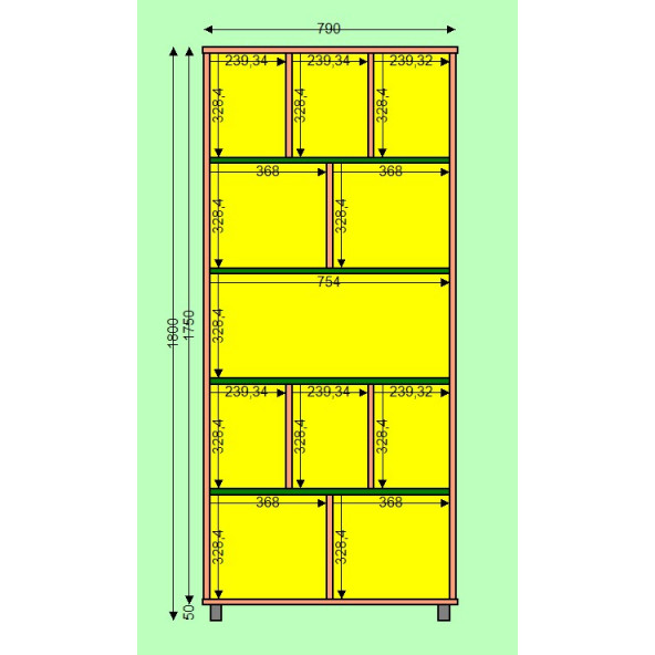 Antrasit Dekorasyon Kitaplık - 2
