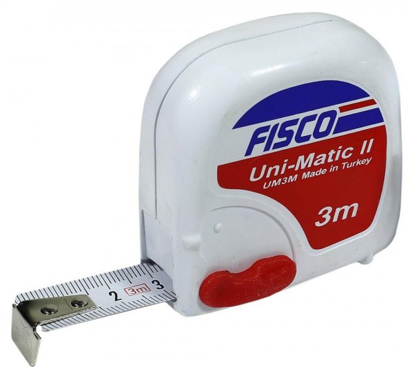 Fisco Plastik Şerit Metre 3 metre 16 mm