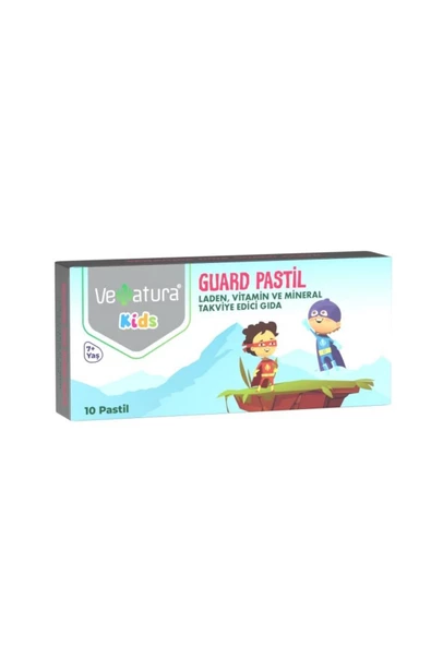 VeNatura Kids Guard Pastil, Vitamin ve Mineral Takviye Edici Gıda 10 Pastil