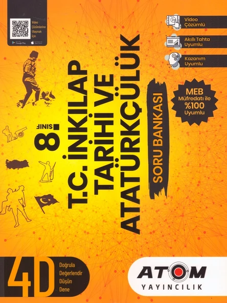 ATOM 8.SINIF T. C. İNKILAP SORU BANKASI ürün görseli 1