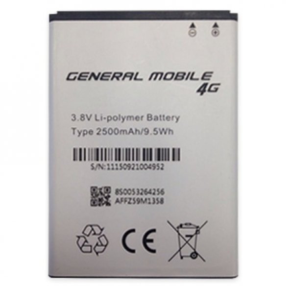 GENERAL MOBİLE DİSCOVERY 4G PİL BATARYA - 2