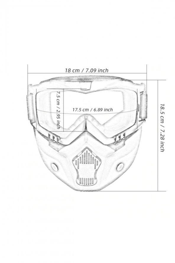 TEX710 JET MASKE BİSİKLET-MOTORSİKLET-KAYAK ÇOK AMAÇLI MASKE - 4