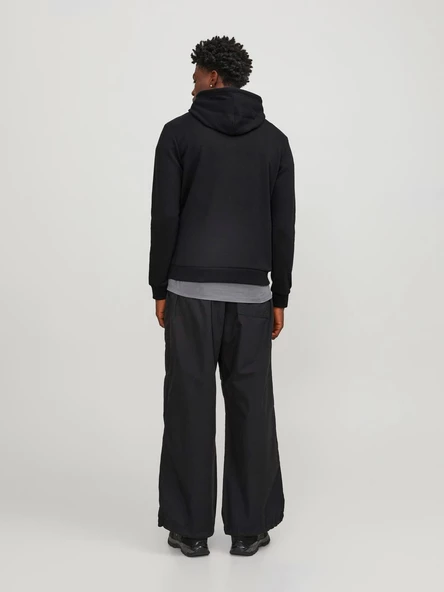 JACK JONES Baskılı Erkek Kapüşonlu Sweatshirt 12246994 - Resim 2