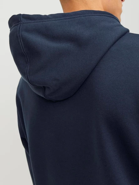 JACK JONES Baskılı Erkek Kapüşonlu Sweatshirt 12246994 - Resim 5