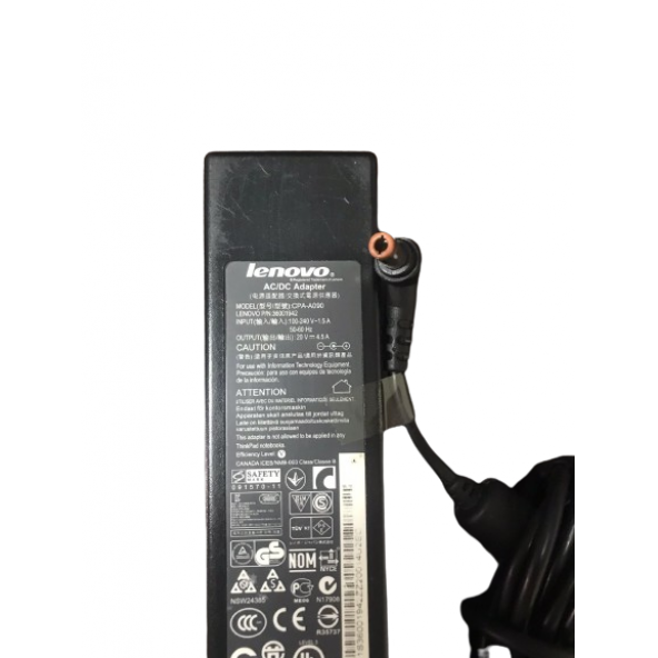 LENOVO ADAPTÖR Orijinal 20V 4.5 A Teşhir Ürünü