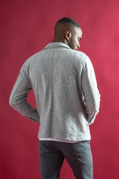 Sir Slimfit Çıtçıt Kapamalı Yan Ve Kapak Cepli Astarsız Yakalı Kırçıllı Spor Kısa Ceket - 10