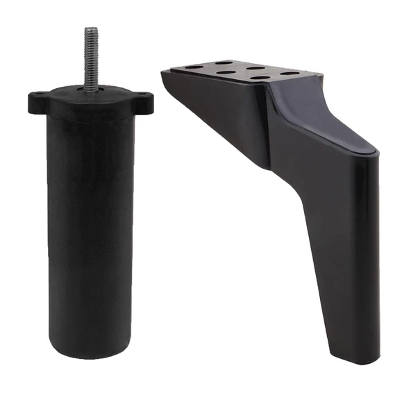 Logan 6'lı Set Mobilya Tv Ünitesi Konsol Koltuk Kanepe Destek Ayağı 19 Cm Siyah Ayakları M8 Civata - Resim 8