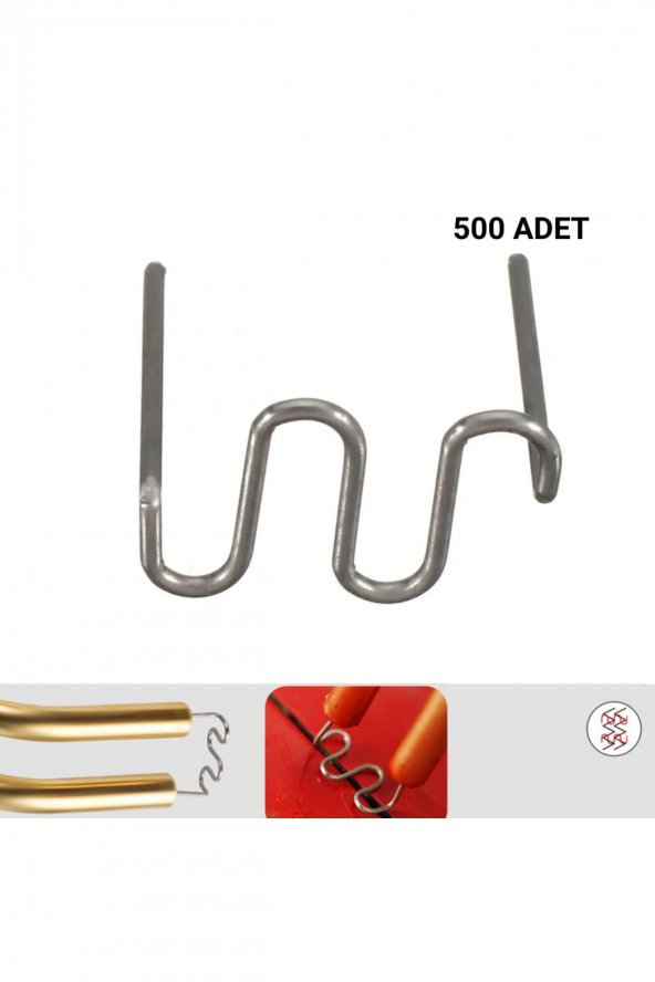 500 ADET 0,6MM DALGALI TİP PLASTİK KAYNAK ZIMBA TELİ