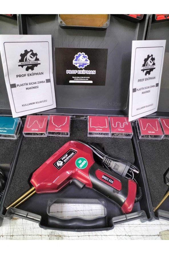 100 W Sıcak Zımba Plastik Kaynak Tamir Seti-200 Adet Tel Zımba Dahil - 3