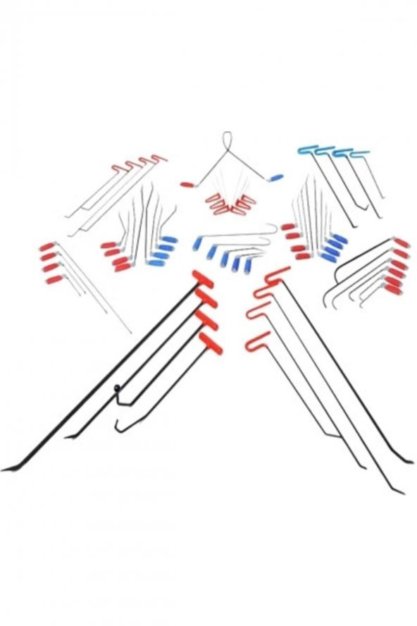 Pdr Boyasız Göçük Düzeltme 55 Parça Pro Çubuk Seti