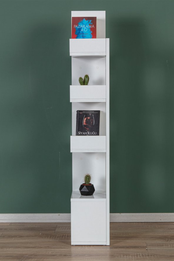 Pamfilya 10 Bölmeli/raflı Modern Kitaplık - 3