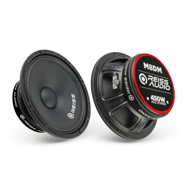 Reiss Audio RS-M8DM 20CM Midrange 450Watt Max Power 150 Watt Rms Power (2 Adet )