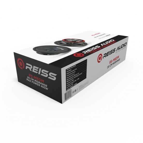 Reiss Audio RS-M8DM 20CM Midrange 450Watt Max Power 150 Watt Rms Power (2 Adet ) - 5