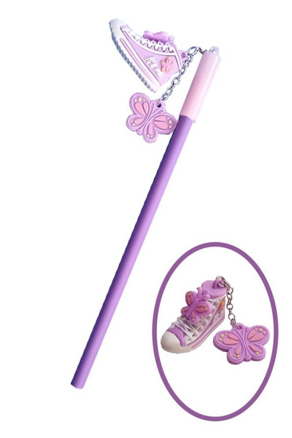 Ayakkabı Başlıklı Kurşun Kalem 1 Adet Ayakkabılı Kelebekli Kurşun Kalem Hediye Kalem Figürlü Sevimli Kalem