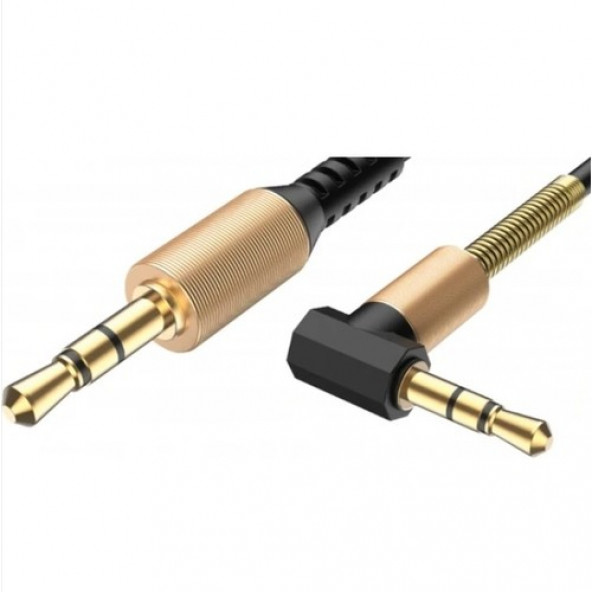 Concord C-807 1.8m Metre 3.5mm Aux L Spiral Ses Aktarım Kablosu P4911S594