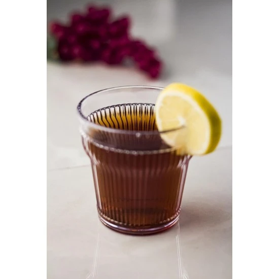 Akrilik Şeffaf Tekli Kısa Bardak & Su Meşrubat Kahve Yanı Bardağı 300 ml ( Cam Değildir ) - 2