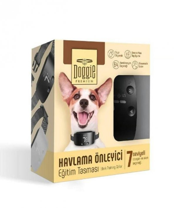 Doggie Havlama Önleyici Eğitim Tasması Black