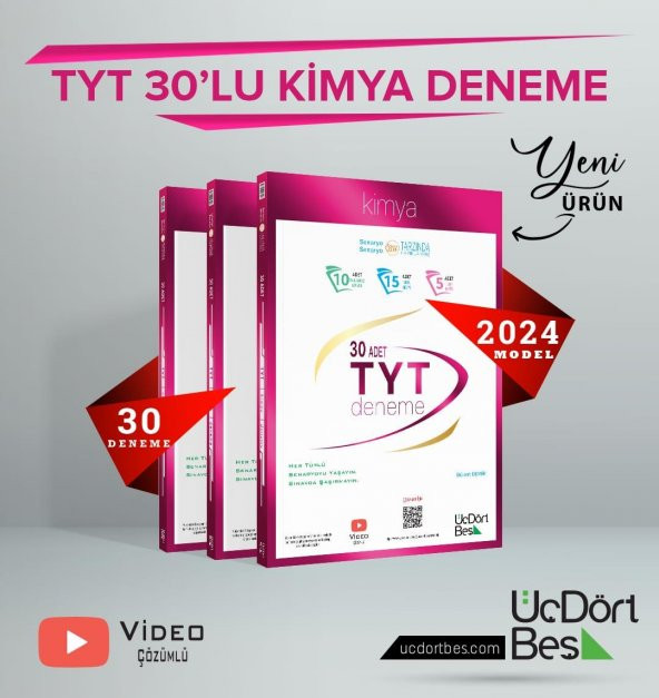345-2024 Model 30'lu TYT Kimya Denemesi - 3