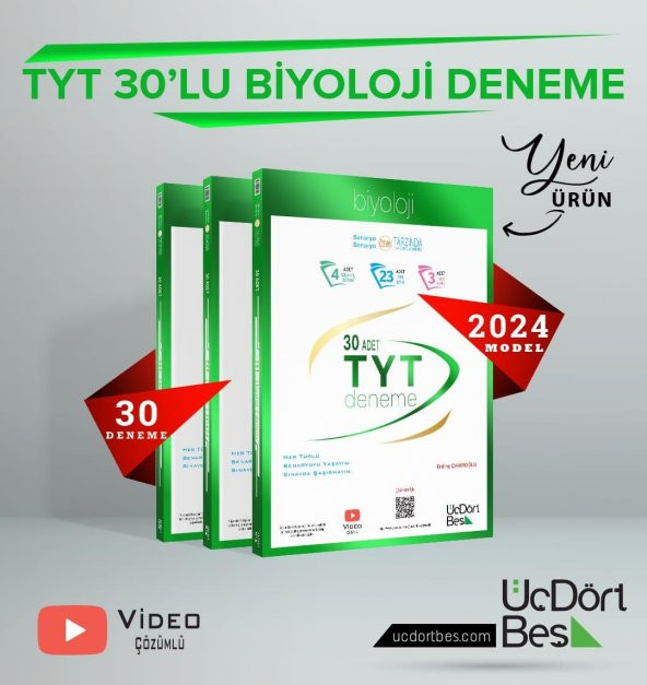 345-2024 Model 30'lu TYT Biyoloji Denemesi - 3