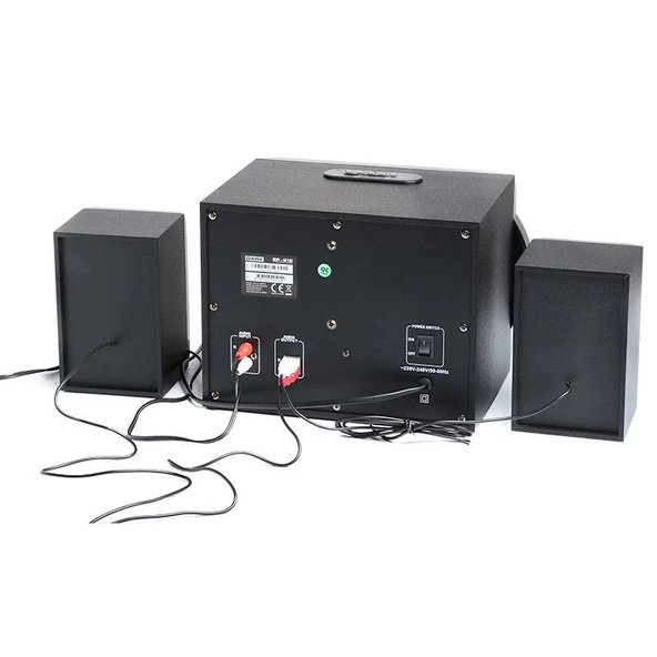 DARK SP-212 Total 25W RMS 7 Farklı Renk Titreşimli LED 2+1 Multimedia Speaker DK-AC-SP212 - 3