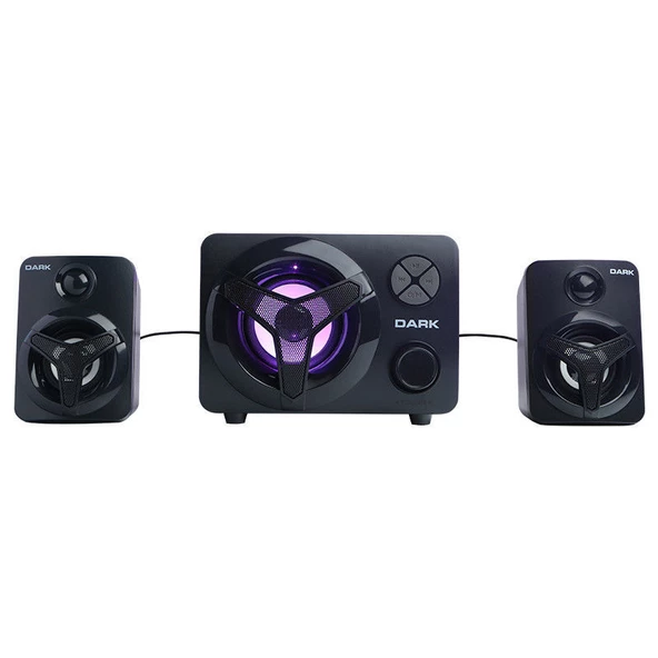 DARK SP-215 Total 11W RMS 2+1 Multimedia Speaker DK-AC-SP215 - 3