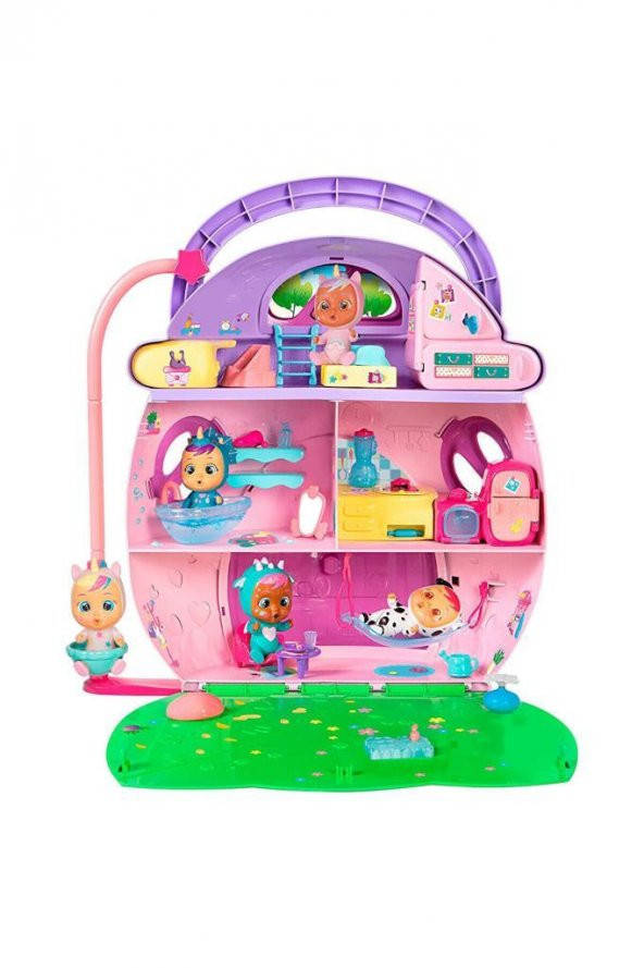 Cry Babies Mt Dreamy Mega Ev CYB29000, Ağlayan Bebeklerin Büyük Evi Oyun Seti - 2