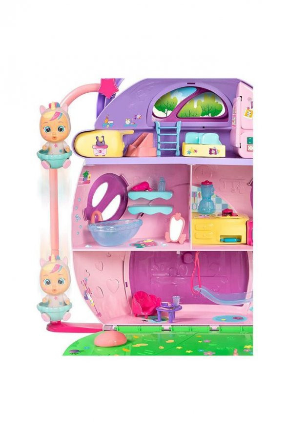 Cry Babies Mt Dreamy Mega Ev CYB29000, Ağlayan Bebeklerin Büyük Evi Oyun Seti - 4