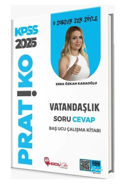 KPSS 2024 VATANDAŞLIK PARATİKO SORU CEVAP ÇALIŞMA KİTABI  HOCAKAFASI