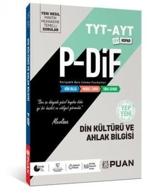 Puan Yayınları TYT AYT Din Kültürü ve Ahlak Bilgisi PDİF Konu Anlatım Fasikülleri