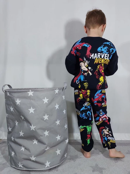 ERKEK ÇOCUK MARVEL 3 İPLİK PAMUK EŞOFMAN TAKIMI - 2
