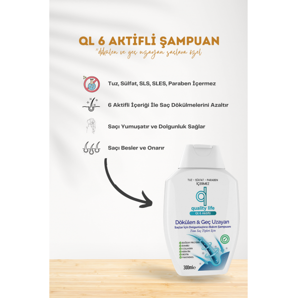 Ql Saç Dökülmesi Müdahale Seti ( 3 Saç Vitamini - 3 Saç Serumu - 3 Şampuan ) - 2