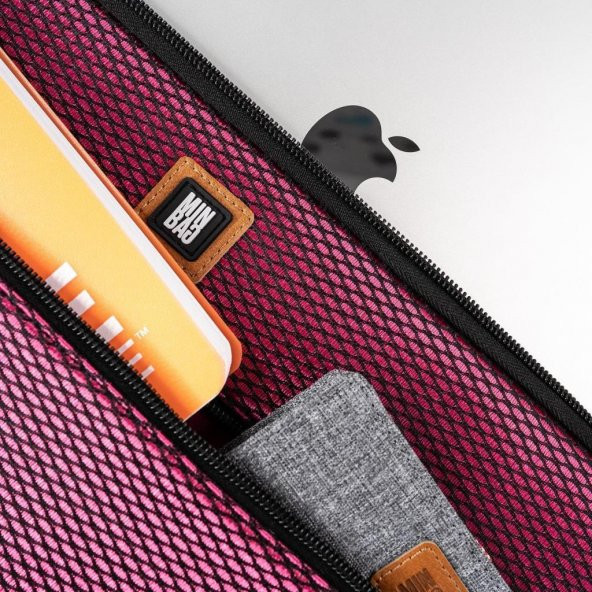 Minbag Marry 15 Laptop Çantası Pembe - 7