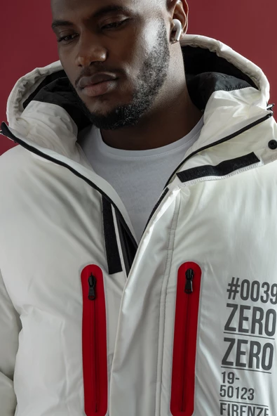 Regular Fit Kapşonlu Fermuar Ve Çıtçıt Kapamalı Yan Cepli Yoğun Elyaf Dolgulu Uzun Mont - 5