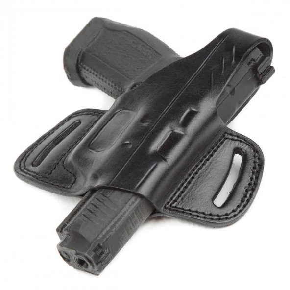 Wolf Holster Beretta Deri Tabanca Kılıfı Yarım Kelebek Siyah - 3