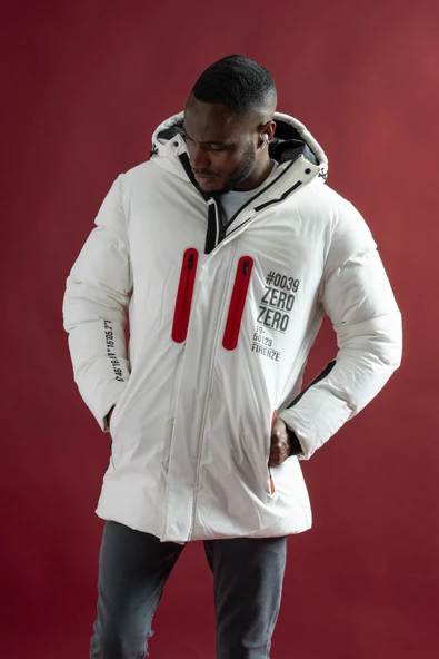 Regular Fit Kapşonlu Fermuar Ve Çıtçıt Kapamalı Yan Cepli Yoğun Elyaf Dolgulu Uzun Mont - 3