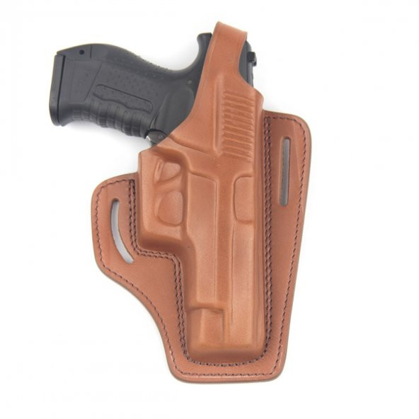 Sig Sauer P226 Deri Tabanca Kılıfı Taba Baskılı Kapalı