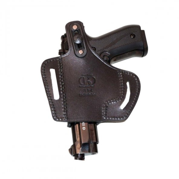Browning 14 lü Deri Tabanca Kılıfı Siyah Baskılı Açık - 2