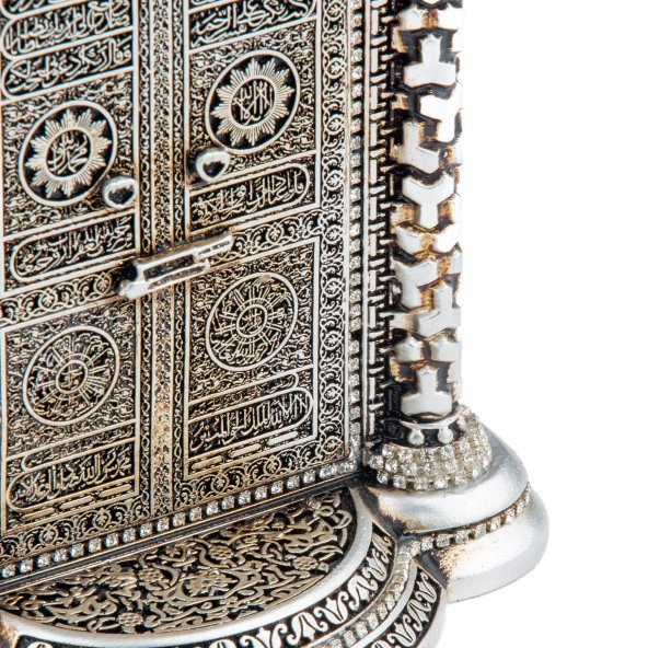 Küçük Kabe Kapısı Biblo Ev Dekorasyon Aksesuarı Gümüş - 3