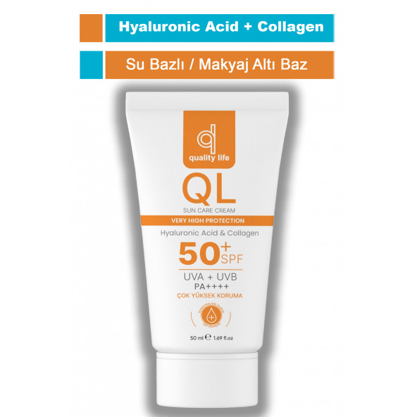 Ql 110 ml Ve 50 ml Yüz Ve Vücut Güneş Kremi Seti - Leke Karşıtı Hyaluronik Asit Ve Collagen - 3
